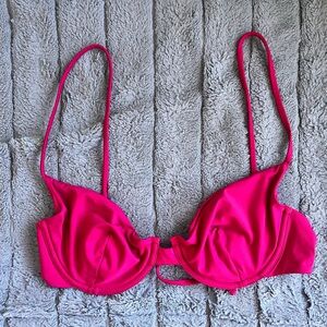 NWT Magenta pink underwire bikini top